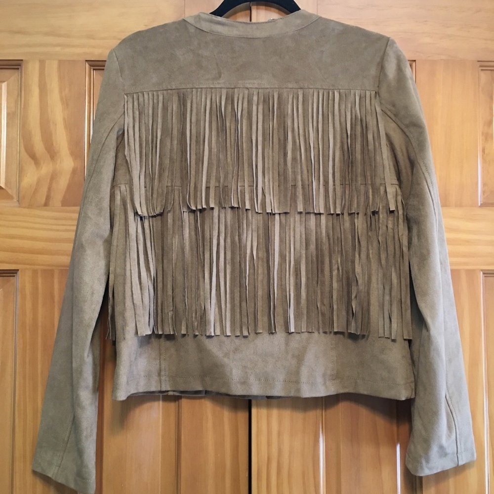 a.n.a. Fringed Bohemian Moto Jacket - Picture 2 of 8